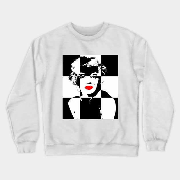 Marilyn Mod #1 Crewneck Sweatshirt by SiSuSiSu
